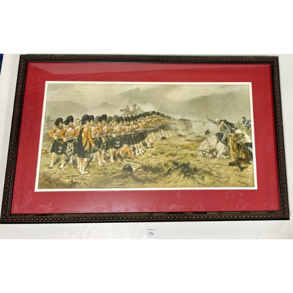 "THIN RED LINE" PRINT - BY ROBERT GIBB 81