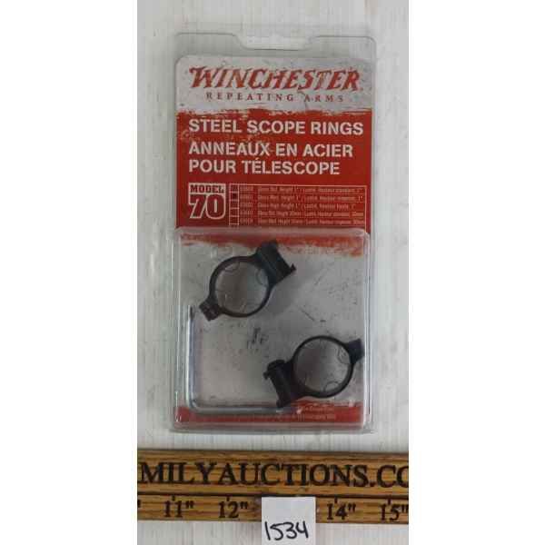 WINCHESTER MODEL 70 1IN STEEL SCOPE RINGS