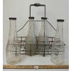 Image 1 : LOT OF 7 - EMBOSSED OIL BOTTLES W/ CARRIER - INCL SUPER DUTY & MARVELUBE OIL