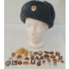 Image 1 : JOB LOT - SOVIET ARMY USHANKA & RUSSIAN PINS