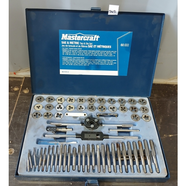 MASTERCRAFT SAE & METRIC TAP & DIE SET - 60PCS