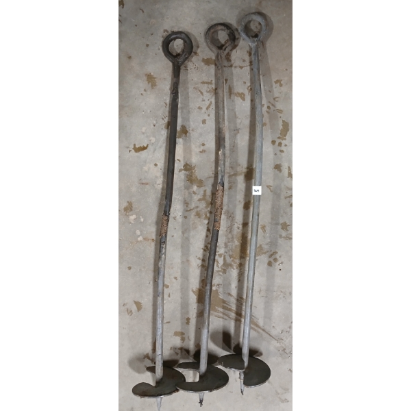 LOT OF 3 - GROUND ANCHORS