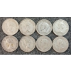 Image 2 : LOT OF 8 - 1942-1965 CDN 25 CENT COINS