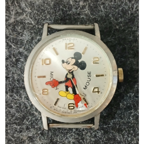 1970'S BRADLEY MICKEY MOUSE WATCH FACE 