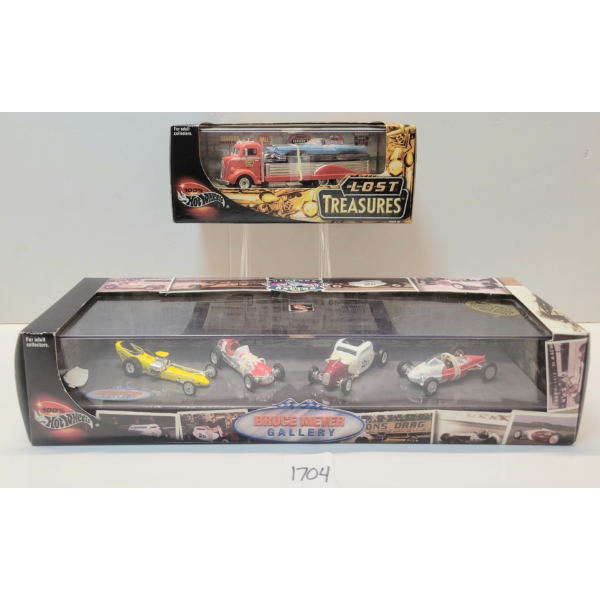 LOT OF 2 - HOTWHEELS LOST TREASURES & BRUCE MEYER GALLERY DIECAST MODEL SETS