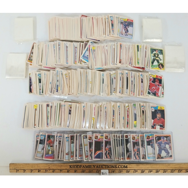 QTY OF 1983-85 HOCKEY CARDS - INCL GRETZKY, COFFEY, MESSIER, ETC.