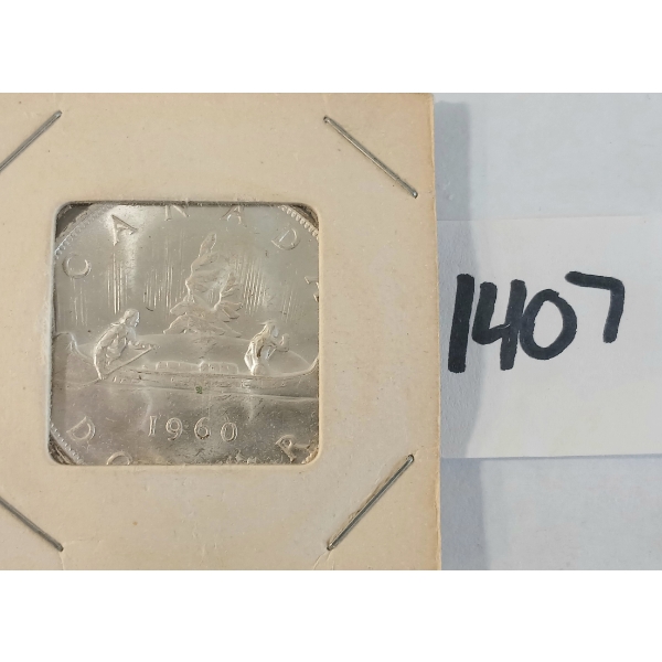 1960 CDN SILVER DOLLAR