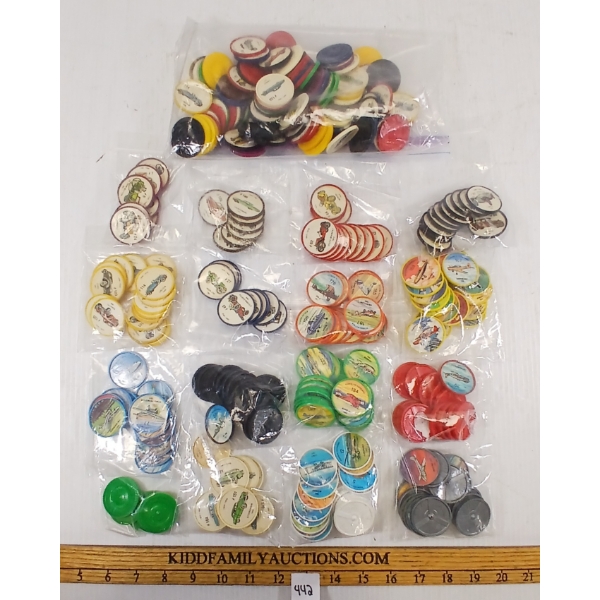 QTY OF MISC JELL-O TOKENS - INCL VINTAGE CARS