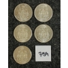 Image 1 : LOT OF 5 - 1962 CDN 50 CENT SILVER COINS