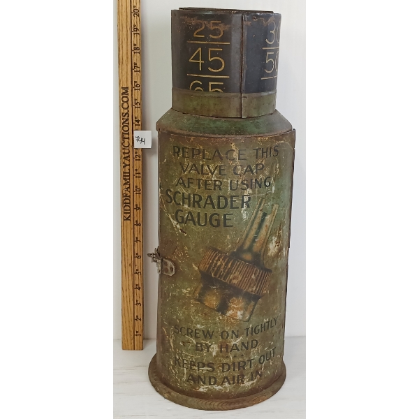 SCHRADER PRESSURE GAUGE COUNTERTOP STORE DISPLAY
