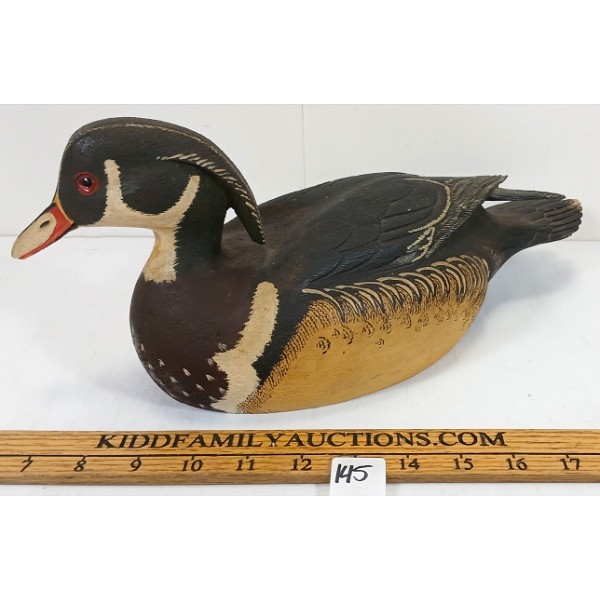 RALPH MALPAGE DECOY DUCK - CIRCA 1989