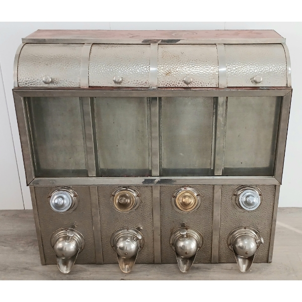 COMMERCIAL COFFEE / DRY GOODS DISPENSING CABINET - CIRCA 1930's-50s