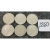 Image 2 : LOT OF 6 - 1968 CDN 25 CENT COINS
