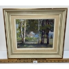 Image 1 : COASTLINE SCENE BY BLANCHE GILLESPIE - FRAMED OIL ON CANVAS BOARD