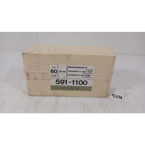 AMMO: QTY OF 7.5XSS SWISS - SEALED
