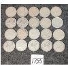 Image 1 : LOT OF 20 - 1939-1965 CDN 25 CENT COINS