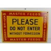 Image 1 : MASTER FEEDS DO NOT ENTER SST SIGN