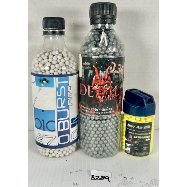 PELLETS: 6200X 6 MM AIRSOFT BB'S