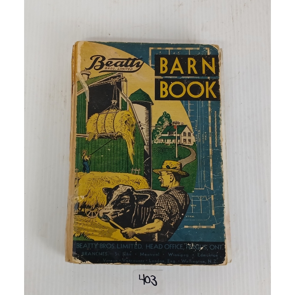 1937 "BEATTY BARN BOOK" BY BEATTY BROS. LIMITED