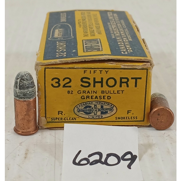AMMO: 25X CIL .32 SHORT - 82GR