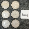Image 2 : LOT OF 6 - 1946 CDN 25 CENT COINS