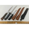 Image 3 : LOT OF 3 - CAMPING KNIVES W/ SHEATHS
