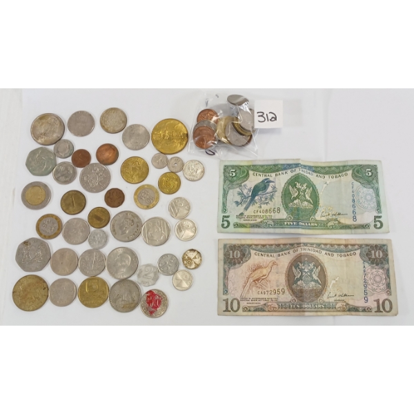 QTY OF WORLD CURRENCY - INCL FINLAND, KENYA, ARUBA & NEW ZEALAND ETC