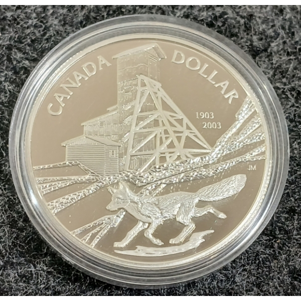 2003 RCM PROOF SILVER DOLLAR - 100TH ANN. OF COBALT SILVER STRIKE