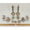 Image 3 : JOB LOT - SILVER PLATED CANDELABRAS, CHIP CARVED BOWL & IRON BOOT JACK ETC