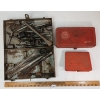 Image 1 : LOT OF 3 - BLUE-PAINT TAP & DIE KITS & CHISEL SET