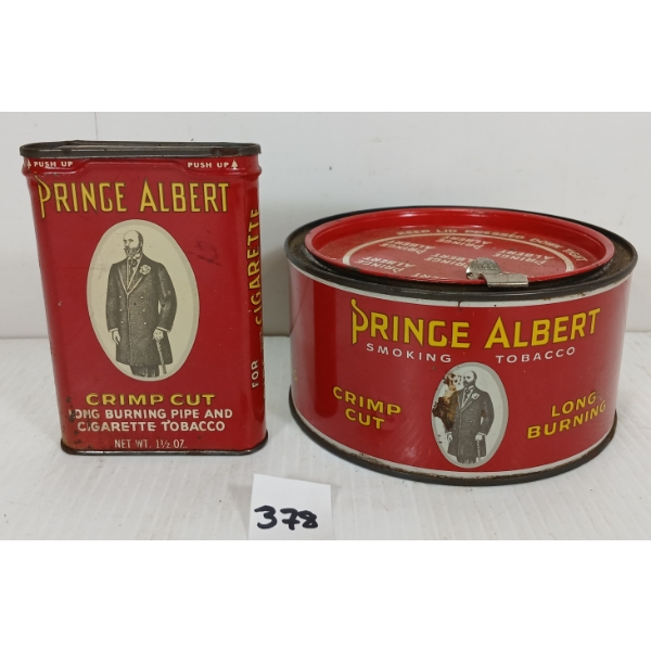 LOT OF 2 - PRINCE ALBERT TOBACCO & CIGARETTE TINS