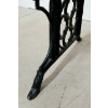 Image 9 : GARDEN BENCH W/ ORNATE SCROLLWORK WROUGHT IRON ENDS 