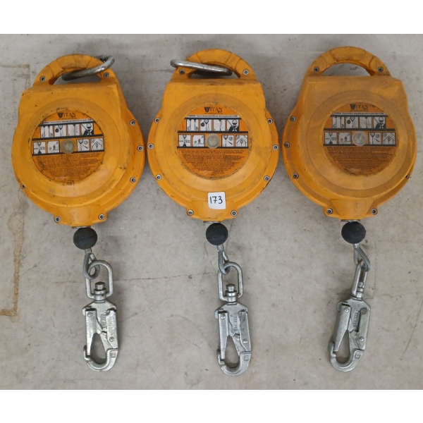 LOT OF 3 - TITAN SELF RETRACTING LIFELINES
