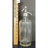 Image 1 : METROPOLITAN M.W. WORKS - CLEAR BLOWN GLASS ACID-ETCHED - SELTZER BOTTLE