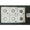 Image 1 : LOT OF 6 - 1882-1896 CDN 10 CENT COINS