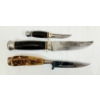Image 3 : LOT OF 3 - SOLINGEN HUNTING KNIVES W/ SHEATHS