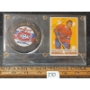 Image 1 : 1969-1970 OPC NHL MONTREAL CANADIENS JEAN-CLAUDE TREMBLAY HOCKEY CARD & PUCK - AUTOGRAOHED