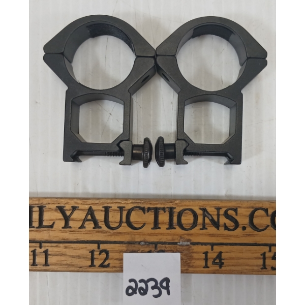 PAIR OF 30MM TALL RINGS - PICATINNY BASE