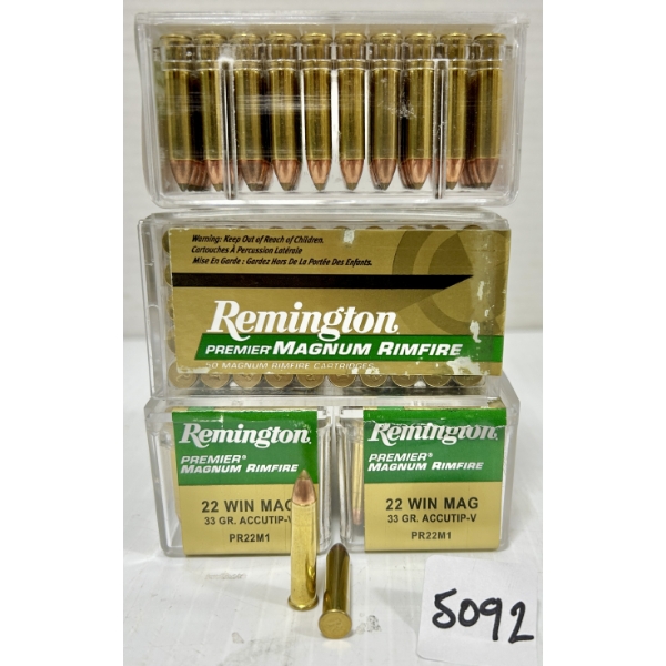 AMMO: 200X REMINGTON .22 WMR - 33 GR POLY TIP