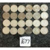 Image 1 : LOT OF 24 - 1943-1969 CDN 10 CENT COINS