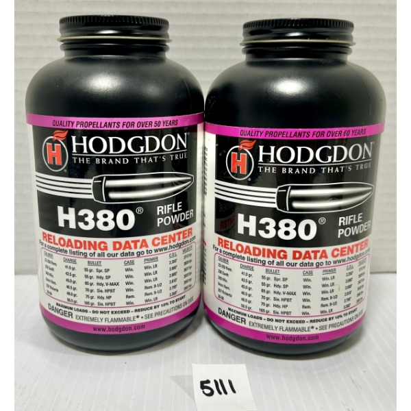POWDER: 2.5 LBS HODGDON H380