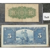 Image 2 : LOT OF 2 - 1923 & 1937 CDN $5 & 25 CENT BANKNOTES