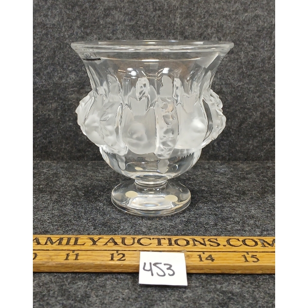 LALIQUE DAMPIERRE CRYSTAL VASE