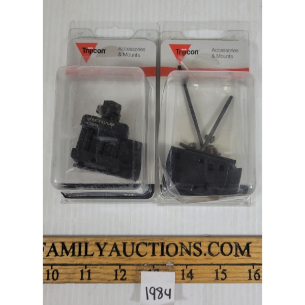 LOT OF 2 - TRIJICON RMR/SRO QUICK RELEASE MOUNT & ADAPTER PLATE