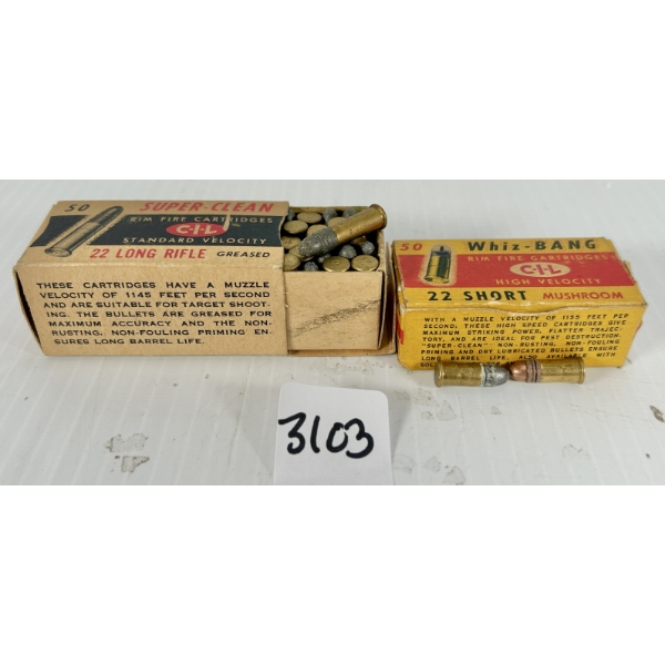 AMMO: APPROX 80X MIXED CIL .22 LR & .22 SHORT