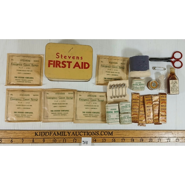 STEVENS FIRST AID KIT W/ CONTENTS