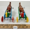 Image 5 : LOT OF 2 - WOLVERINE WIND UP SULKY RACERS