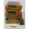 Image 1 : AMMO: 46X CIL DOMINION .222 REM - 50GR - SP
