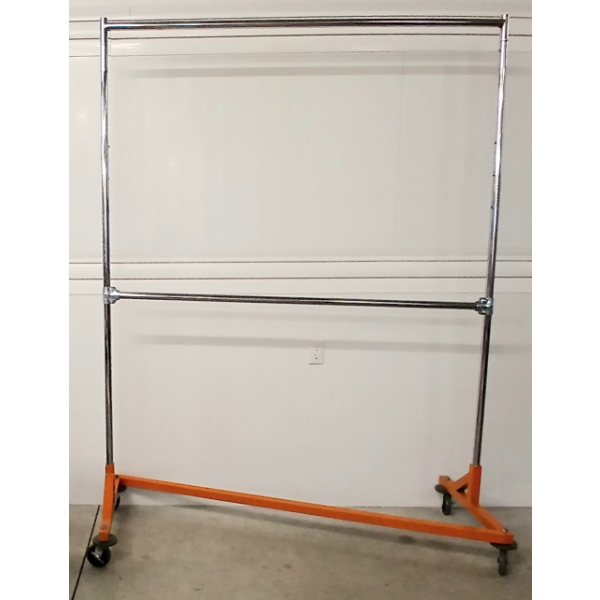 ROLLING CLOTHES RACK - DOUBLE