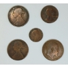 Image 4 : LOT OF 15 - 1873-1967 BRITISH LARGE FULL & HALF CENTS